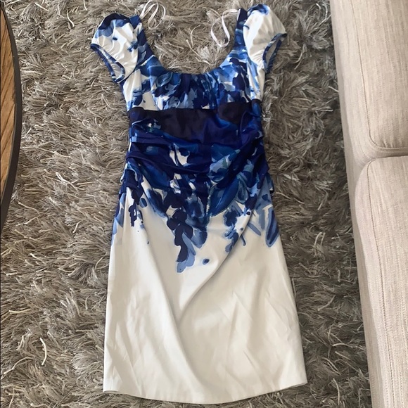 Susi chin blue white dress 4 - Picture 1 of 4